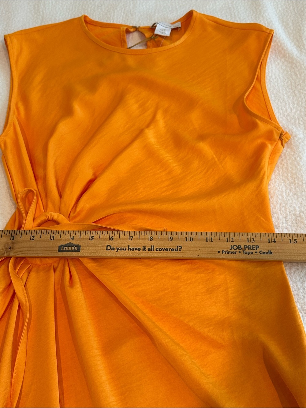 House of Harlow Sleeveless Orange Twist-Ring Maxi Dress - Picture 12 of 14